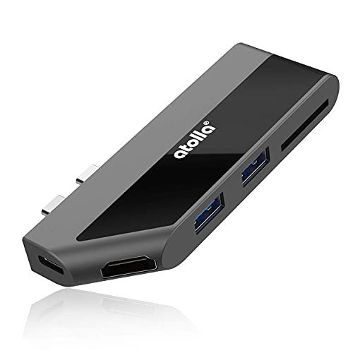 USB C Hub- atolla USB C Adapter for MacBook Pro and MacBook Air 2020/2019/2018- Multiport Adapter with 4K HDMI Thunderbolt 3 100W Power Delivery USB 3.0 and SD TF Card Reader- MacBook air Accessories USB C Hub- atolla USB C Adapter for MacBook Pro and MacBook Air 2020/2019/2018- Multiport Adapter with 4K HDMI Thunderbolt 3 100W Power Delivery USB 3.0 and SD TF Card Reader- MacBook air Accessories
