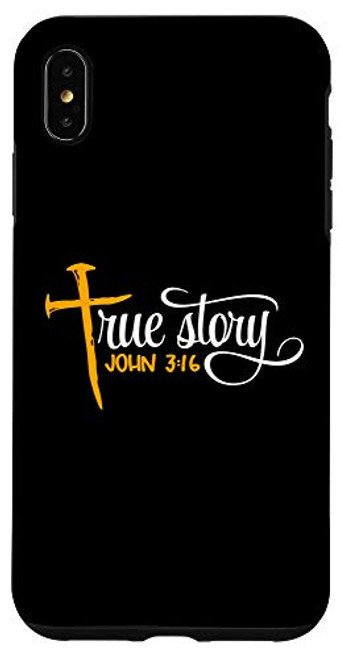 iPhone XS Max John 3-16 - Christian Easter True Story Cross and Nails Phone Case iPhone XS Max John 3-16 - Christian Easter True Story Cross and Nails Phone Case