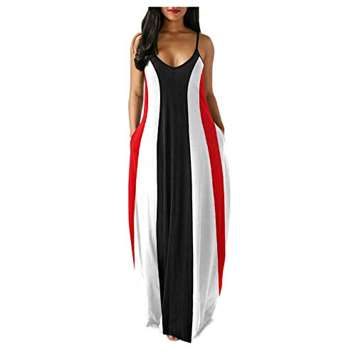 cooki Women Dresses Women's Casual Sleeveless V Neck Butterfly Printed Boho Maxi Dress Long Maxi Dresses for Women Summer White