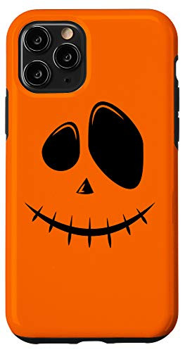 iPhone 11 Pro Halloween Orange Pumpkin Face Gifts Case