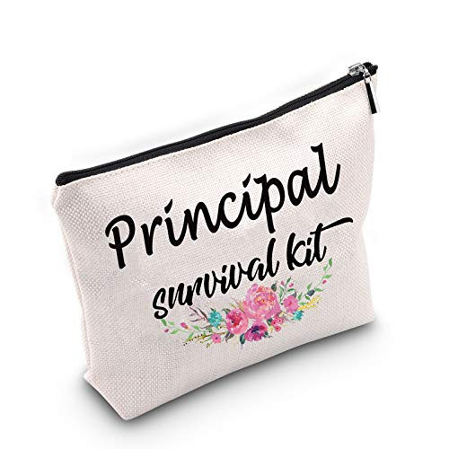 TSOTMO School Principal Gift Assistant Principal Gift Principal survival kit Cosmetic Bags Gift Thank you President Teacher Graduation Gift Principal Retirement Gift -Principal-