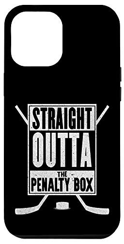 iPhone 12 Pro Max Funny Ice Hockey Gift Straight Outta The Penalty Box Case