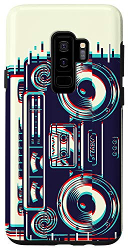 Galaxy S9Plus Vintage Boombox Retro 80s 90s Music Cassette Player Case