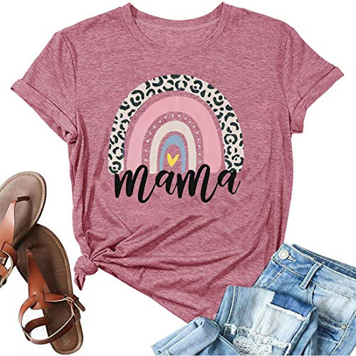 Mama Shirt for Women Funny Mama Graphic Tshirt Tees Short Sleeve Casual Summer Mothers Day Letters Print T Shirt Tops -Pink- Large- Mama Shirt for Women Funny Mama Graphic Tshirt Tees Short Sleeve Casual Summer Mothers Day Letters Print T Shirt Tops -Pink- Large-