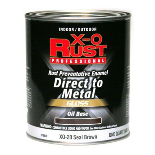 True Value XO20-QT Brown Premium X-O Rust Interior/Exterior Gloss Anti Rust Enamel 1 Quart