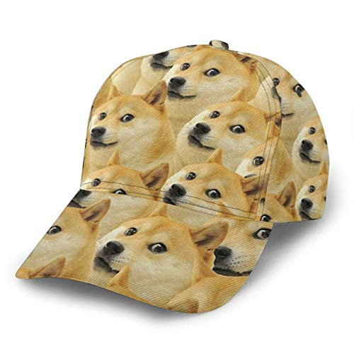 Baseball Cap Dad Caps Doge Print Classic Fashion Casual Adjustable Sport for Men Women Hats