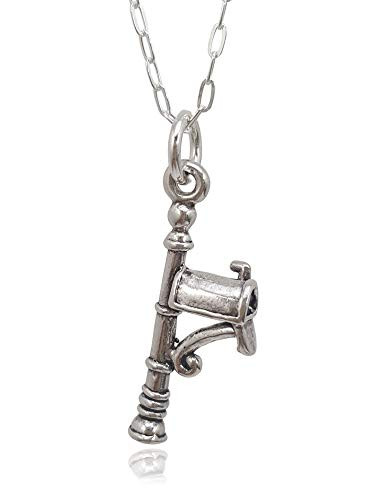Sterling Silver Mailbox 3D Charm Necklace- 18inch