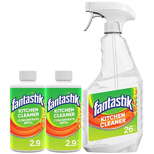 Fantastik Kitchen Cleaner Concentrate Starter Pack- Re-usable Spray Bottle and Two 2.9 oz Refill Bottles Fantastik Kitchen Cleaner Concentrate Starter Pack- Re-usable Spray Bottle and Two 2.9 oz Refill Bottles
