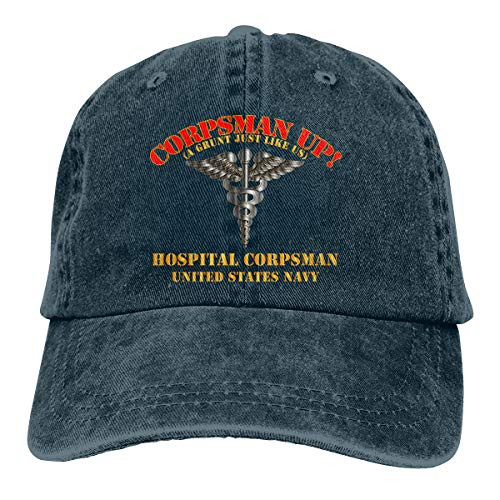 SLISL EIEI Navy Corpsman Up A Grunt Like Us Adjustable Baseball Caps Denim Hats Cowboy Sport Outdoor SLISL EIEI Navy Corpsman Up A Grunt Like Us Adjustable Baseball Caps Denim Hats Cowboy Sport Outdoor