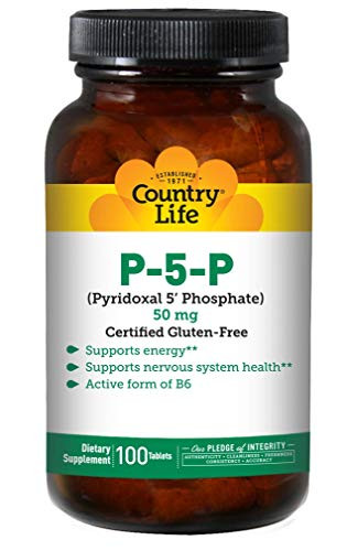 Country Life P-5-P -Pyridoxal Phosphate- 50 mg- 100-Count