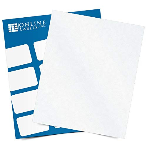 Clear Matte Frosted Waterproof Sticker Paper- 8.5 x 11 Full Sheet Label- 10 Sheets- Laser Printer- Online Labels