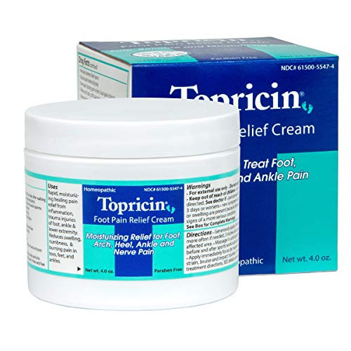Topricin Foot Pain Relief Therapy Cream -4 oz- Fast Acting Pain Relieving Rub Topricin Foot Pain Relief Therapy Cream -4 oz- Fast Acting Pain Relieving Rub