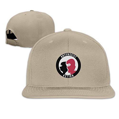 NQMIVNSK Antifa Antifa Baseball Cap Flat Brim Visor Classic Snapback Hat Adjustable Trucker Dad Hat