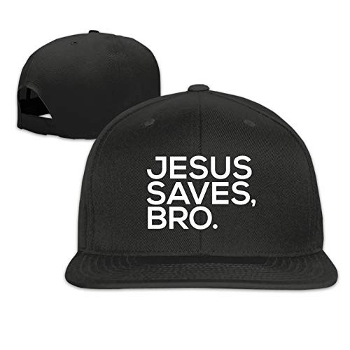 NQMIVNSK Jesus Saves Bro Christian Baseball Cap Flat Brim Visor Classic Snapback Hat Adjustable Trucker Dad Hat