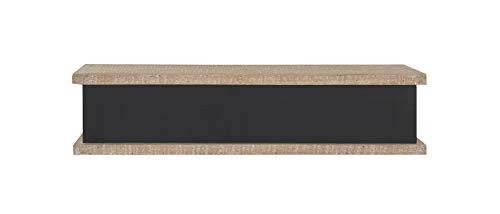 Creative Co-Op Small Wood Wall Shelf with Chalkboard Front (hangs or sits)