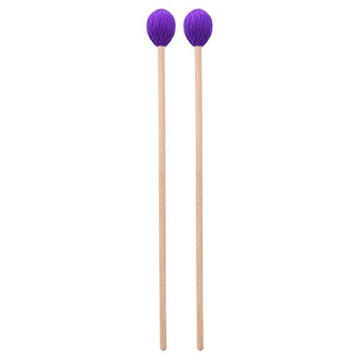 Marimba Stick Mallets Convenient Durable Beech Handle Marimba Mallets for Marimba-purple-