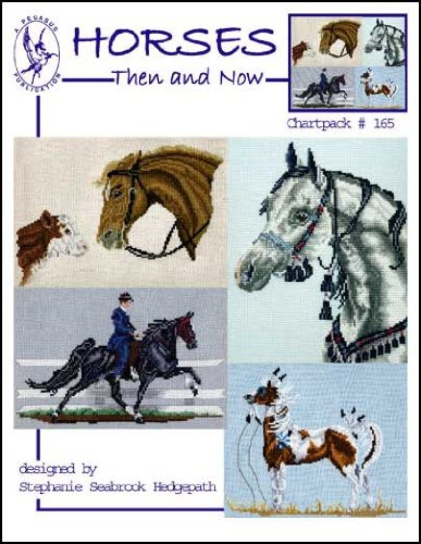 Pegasus Originals Horses Then and Now Counted Cross Stitch Chart Collection