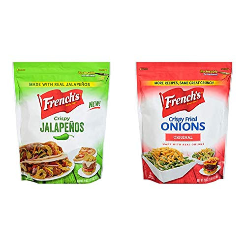 French's Crispy Jalapenos- 20 oz  and  Crispy Fried Onions- 24 oz