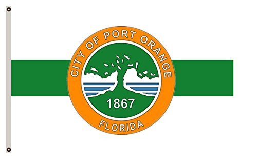 Fyon Florida Banner City of Port Orange Flag 3x5ft