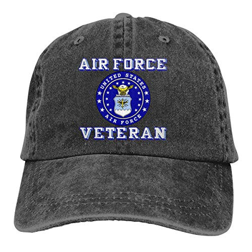 United States Air Force Veteran Unisex Baseball Cap Cowboy Hat Dad Hats Trucker Hat Black