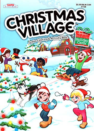 Kappa Books Christmas Edition Holiday Jumbo Coloring and Activity Book ~ Christmas Village