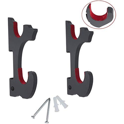 MHUI Sword Stand 2 / Set Sword Hook Wall Mount Samurai Sword Hanger Display Holder Adjustable for Katana Wakizashi Weapon Rack-2 Tier Flannel