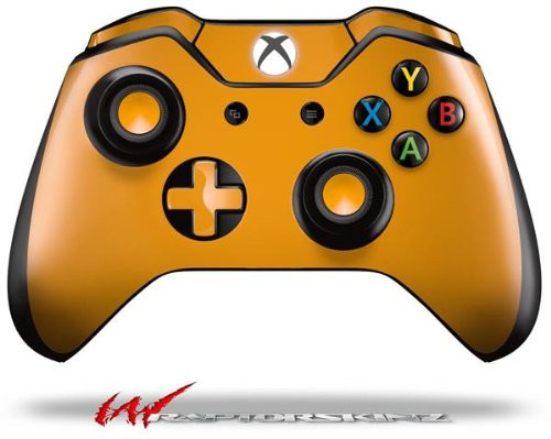 Solids Collection Orange - Decal Style Skin fits Microsoft XBOX One Wireless Controller -CONTROLLER NOT INCLUDED-