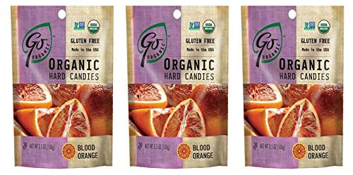Go Organic Hard Candies 3.5 Ounce Bags - Gluten Free -Pack of 3- -Blood Orange- Go Organic Hard Candies 3.5 Ounce Bags - Gluten Free -Pack of 3- -Blood Orange-