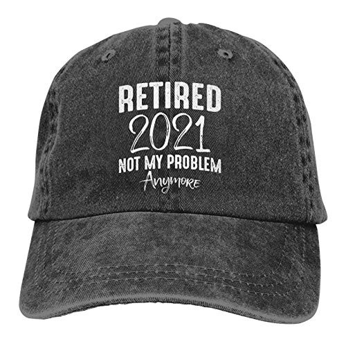Retired 2021 Not My Problem Anymore Hat Retirement Baseball Cap Adjustable Washable Cotton Trucker Cap Black Retired 2021 Not My Problem Anymore Hat Retirement Baseball Cap Adjustable Washable Cotton Trucker Cap Black