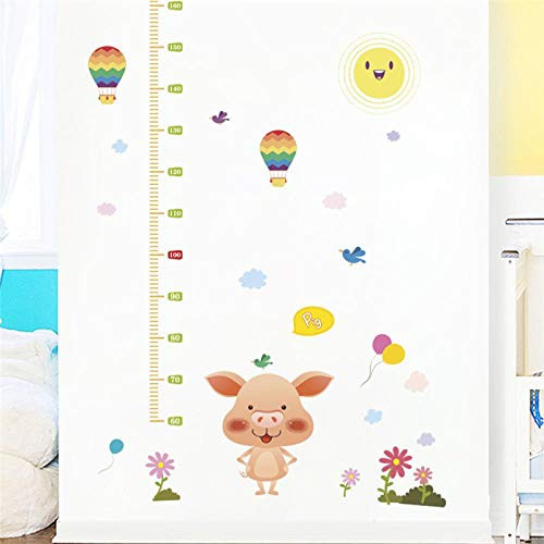 Wall Sticker Cartoon Animal Piggy Balloon Growth Chart for Kids Rooms Home Decor PVC Height Measure Wall Decals DIY Posters Wall Sticker Cartoon Animal Piggy Balloon Growth Chart for Kids Rooms Home Decor PVC Height Measure Wall Decals DIY Posters