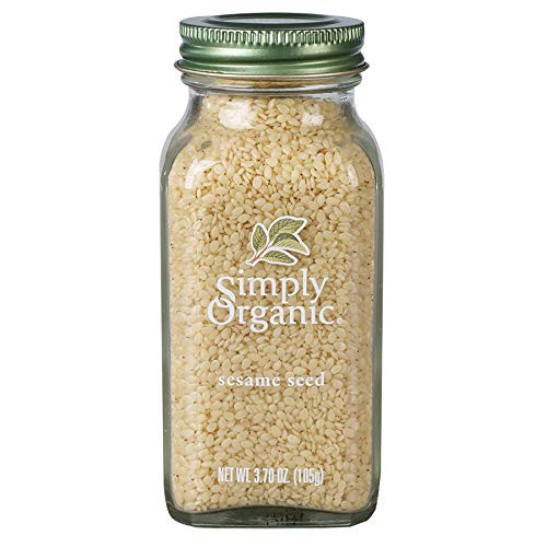Simply Organic Whole Sesame Seed- Certified Organic | 3.7 oz | Pack of 3 | Sesamum indicum L.