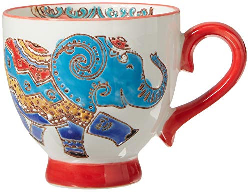 Abbott Collection 27-CHINTZ-ESP-14 Sm Elephant Handled Cup-2.25"D(3oz) 2.25 inches in diameter