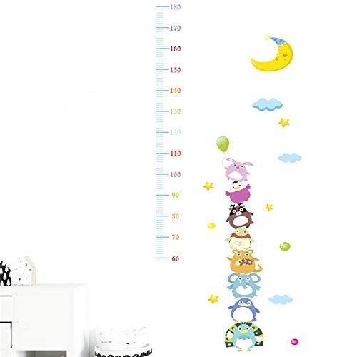 Wall Sticker Cartoon Animals Moon Growth Chart Wall Decals Bedroom Kids Room Home Decor DIY Height Measure Wall Stickers PVC Mural Art Wall Sticker Cartoon Animals Moon Growth Chart Wall Decals Bedroom Kids Room Home Decor DIY Height Measure Wall Stickers PVC Mural Art