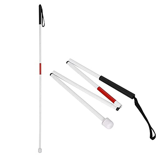 Folding Cane - Blind Cane- Blind Cane - Adjustable Cane- Portable Cane - For The Visually Impaired And Blind
