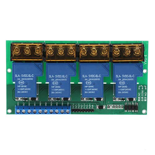 30A 4 Channel Relay Module Expansion Board for Arduino Raspberry Pi DSP AVR PIC ARM -5VDC-