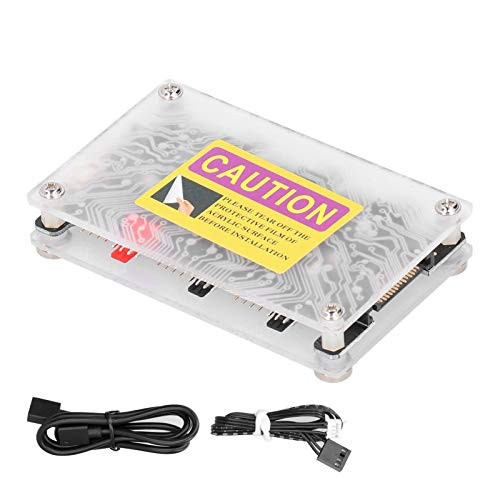 2 in 1 PWM 4 Pin Fan Hub PWM Splitter 12V Auto Color Change DC Fan Hub 4Pin RGB W/Magnetic Standoff