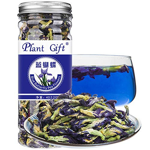 PlantGift Butterfly Pea Flower Tea 40G/1.41Oz- ???? Premium Dried Flowers for Drinks and Food Coloring- Purple- Violet- Clitoria Ternatea- Vegan Herbal Tea PlantGift Butterfly Pea Flower Tea 40G/1.41Oz- ???? Premium Dried Flowers for Drinks and Food Coloring- Purple- Violet- Clitoria Ternatea- Vegan Herbal Tea
