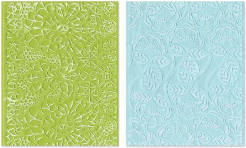 Sizzix 657811 Textured Impressions Embossing Folders, Bohemian Lace Set by Rachael Bright, 2-Pack, Multicolor
