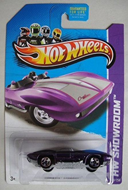 HOT WHEELS HW SHOWROOM PURPLE CORVETTE STINGRAY 203/250 5 SPOKE
