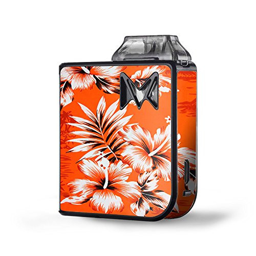 Skin Decal Vinyl Wrap for SV Mi-Pod kit Vape skins stickers cover / Orange Tropical Hibiscus Flowers