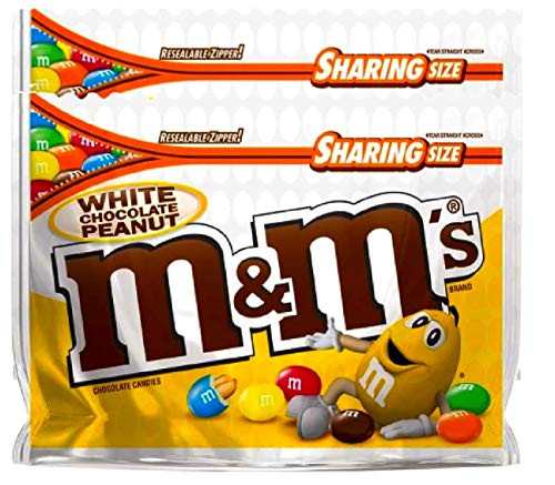 NEW M and M's White Chocolate Peanut Candies Limited edition- 9.6oz -2-