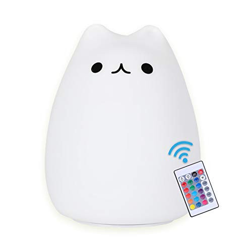 Cat Lamp Gifts-Kitty Night Light for Women Mom Teen Girls Cat Lovers- Led Light for Kids Toddler Baby Girls Boys- Tap Control Rechargeable Cute Kawaii Animal Nightlights -Remote Control- Cat Lamp Gifts-Kitty Night Light for Women Mom Teen Girls Cat Lovers- Led Light for Kids Toddler Baby Girls Boys- Tap Control Rechargeable Cute Kawaii Animal Nightlights -Remote Control-