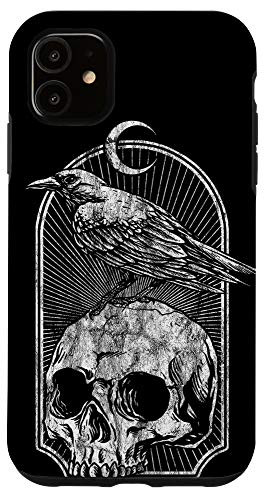 iPhone 11 Skull Bull Horn Goth Gothic Occult Emo Satanic Skeleton Case