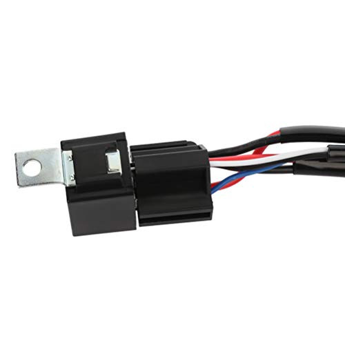 ECCPP LED Light Bar Wiring Harness Relay On-off Waterproof Switch Offroad LED Work Light Bar Wiring Harness Fuse Relay Kit 40Amp 12V ON/OFF Switch