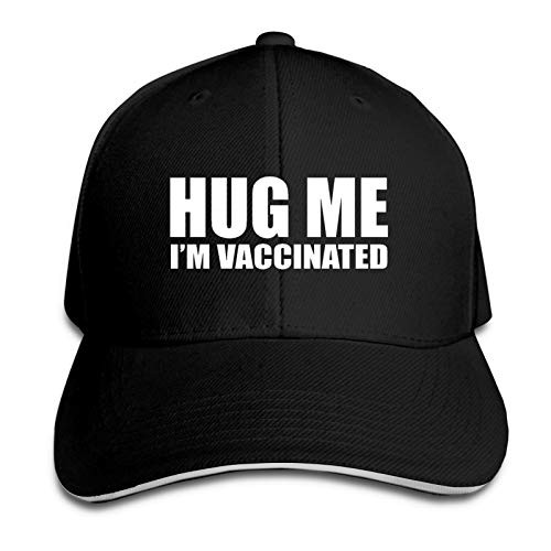 Kagicolin Hug Me- I'm My Vaccinated Baseball Cap Curved Edge Hats for Men Women Washable Dad-Hat Black Kagicolin Hug Me- I'm My Vaccinated Baseball Cap Curved Edge Hats for Men Women Washable Dad-Hat Black