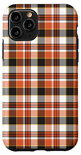 iPhone 11 Pro Buffalo Orange Plaid Pattern - Fall Autumn Pumpkins Rustic Case