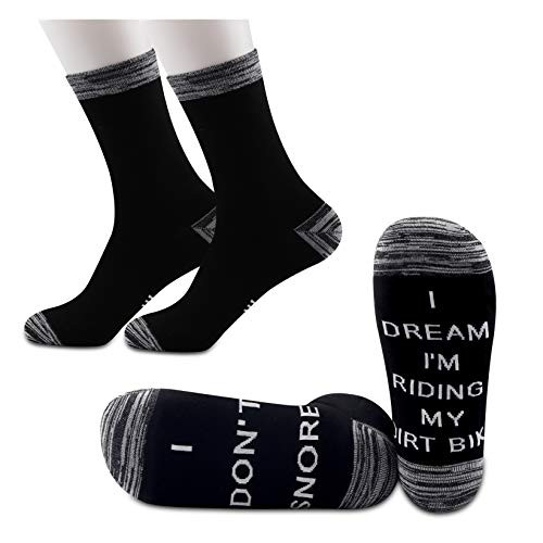 JXGZSO 2 Pairs Personalized Dirt Bike Socks Dirt Bike Gift Funny Socks I Dont Snore I Dream Im Riding My Dirt Bike Socks -Riding My Dirt Bike- JXGZSO 2 Pairs Personalized Dirt Bike Socks Dirt Bike Gift Funny Socks I Dont Snore I Dream Im Riding My Dirt Bike Socks -Riding My Dirt Bike-