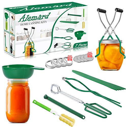 Canning Kit- Canning Supplies Starter Kit- 15PCs Canning Tools Set- Canning Funnel- Jar Lifter- Lid Lifter- Jar Wrench- Canning Tongs-Canning Brush- Bubble Popper- Canning Lids and Canning Rings Canning Kit- Canning Supplies Starter Kit- 15PCs Canning Tools Set- Canning Funnel- Jar Lifter- Lid Lifter- Jar Wrench- Canning Tongs-Canning Brush- Bubble Popper- Canning Lids and Canning Rings