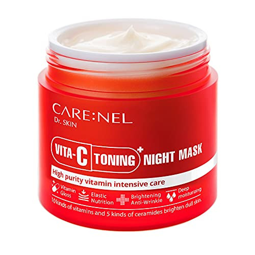 Vitamin C Sleeping Mask Pack - Face Masks Skincare for Women - 4 Multi Effects System of Overnight - Korean Skin Care Moisturizer 2.7 Fl Oz