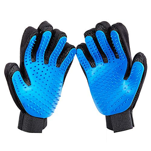 Pet Hair Removal Gloves Gentle Grooming Deshedding Brush Glove Pet Hair Remover Mitt Enhanced Five Finger Design Perfect for with Long Short Fur Cat Dog Glove Hair Removal-2pcs Blue- Pet Hair Removal Gloves Gentle Grooming Deshedding Brush Glove Pet Hair Remover Mitt Enhanced Five Finger Design Perfect for with Long Short Fur Cat Dog Glove Hair Removal-2pcs Blue-